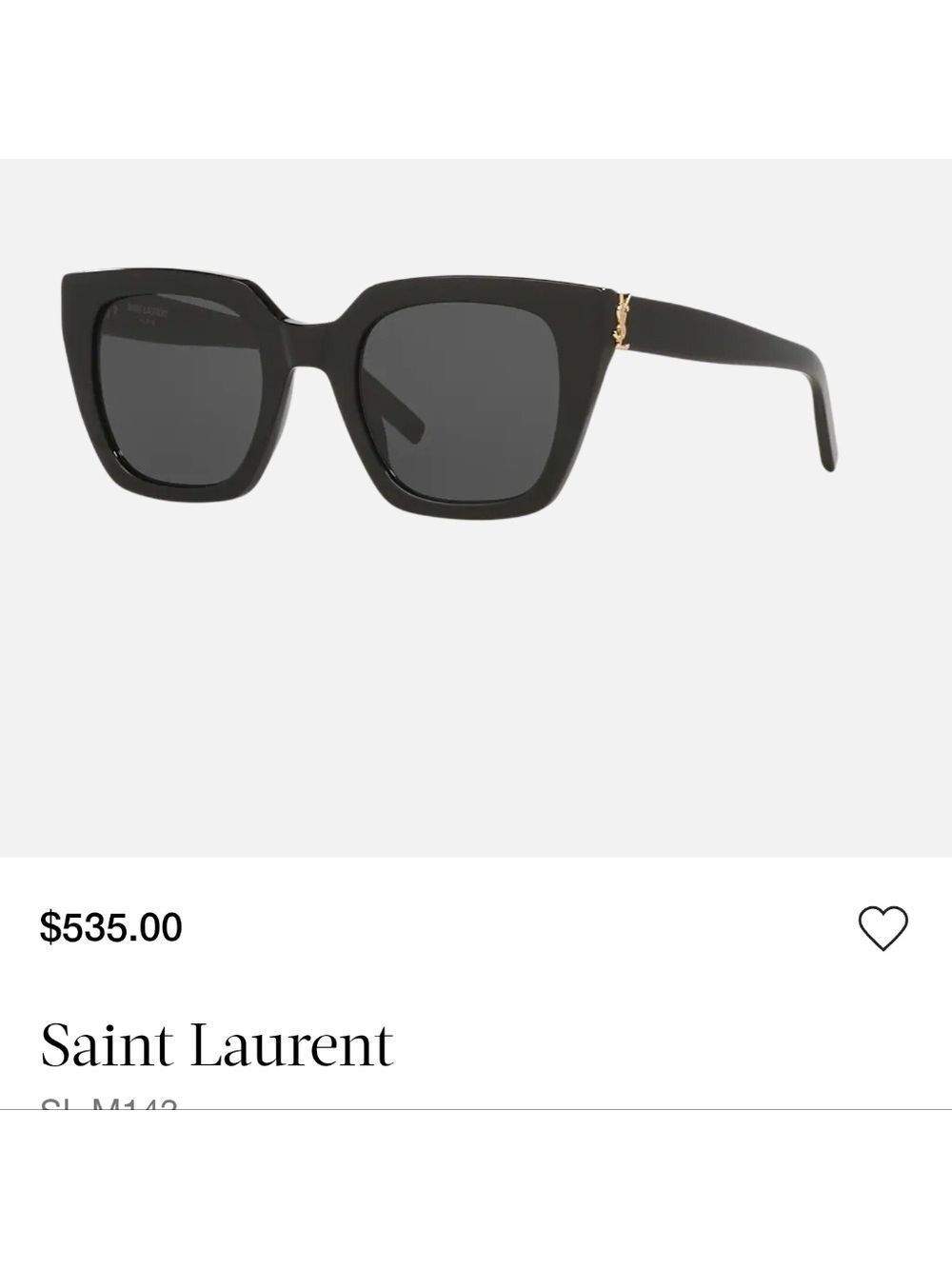 NWT Authentic Yves Saint Laurent Sunglasses - Picture 1 of 11